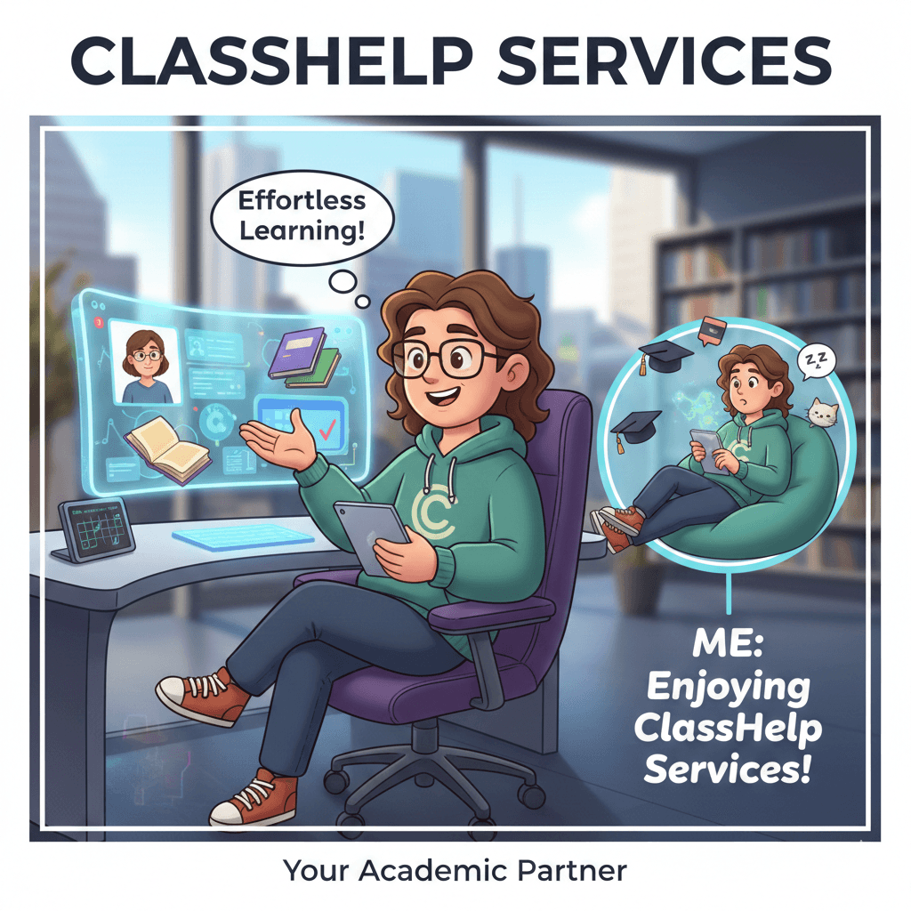Student enjoying Class Help Services — effortless learning, your academic partner